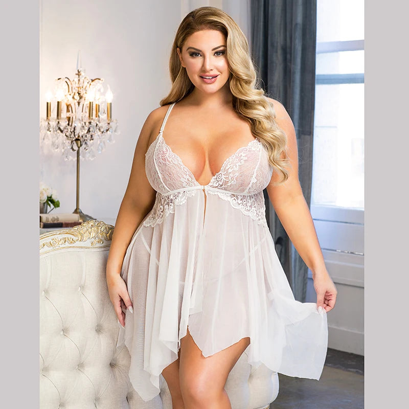 Nuisette Grande Taille Transparente